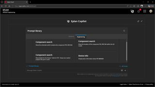 Generische KI‑Anwendung. Der neue Eplan-Copilot verbindet Engineering‑Know‑how, Plattformfunktionalitäten und konkrete Aufgaben zu einem intelligenten Dialog. (Bild: Eplan)