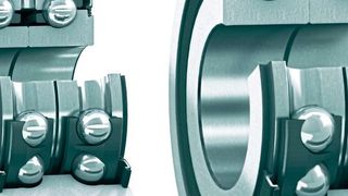 Die jüngste Generation der BEAM- (l.) und BEAS-Hochgenauigkeitslager (r.) für Werkzeugmaschinen wurde auf höhere Tragfähigkeiten und Drehzahlen optimiert. (SKF GmbH)