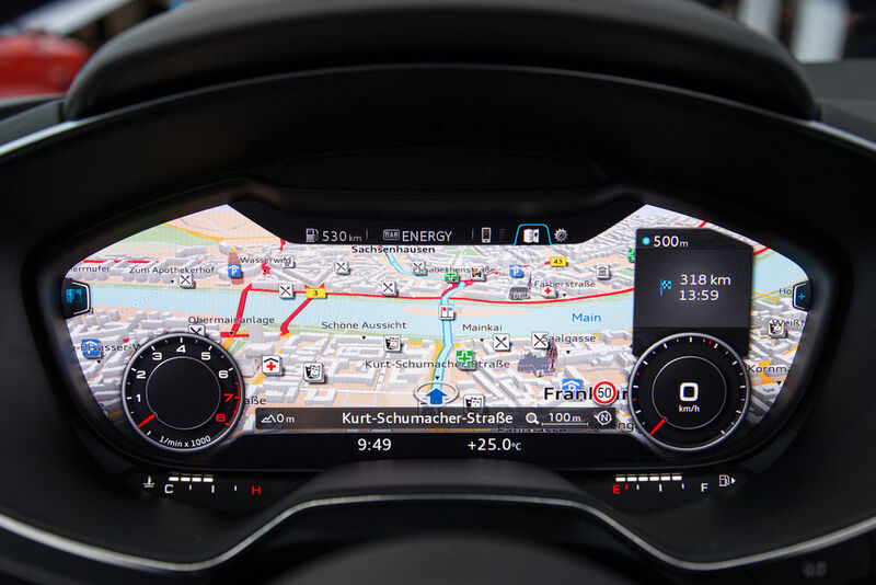 International CES 2014: Audi präsentiert das neue TT-Interieur Audi virtual cockpit. (Bild: Audi)