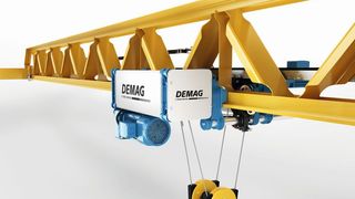 Das aus Zeige- und Mittelfinger geformte „V“ steht weltweit für „Victory“ – Sieg. Auch Demag darf sich dieses Siegel anheften, denn der Profilkran in V-Bauweise hat mit dem German Design Award 2016 erneut einen Designpreis abgeräumt. (Bild: Terex Material Handling)