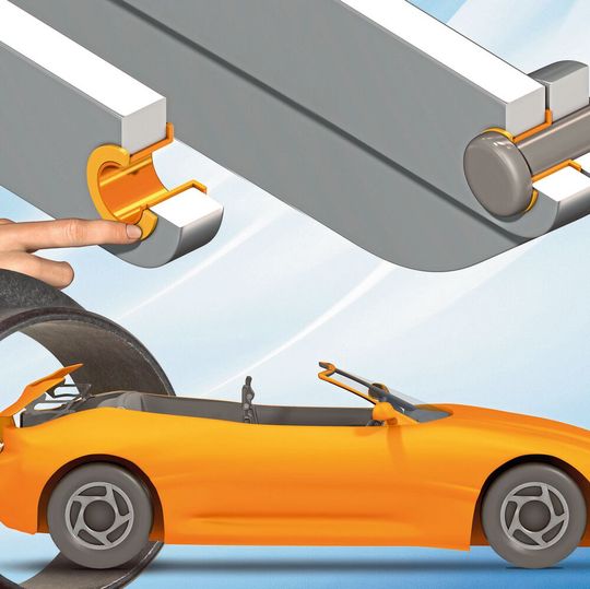 Le nouveau matériau iglidur F300 très résistant à l'usure de la société igus a été mis au point pour des pièces sans jeu dans le secteur automobile. Le nouveau matériau iglidur F300 très résistant à l'usure de la société igus a été mis au point pour des pièces sans jeu dans le secteur automobile.