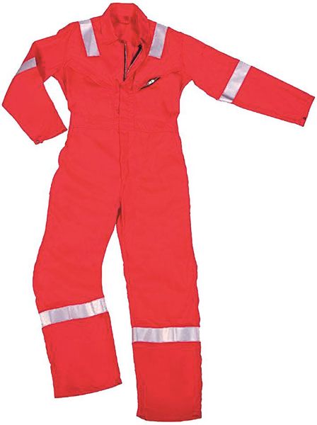 Bild 3  (rechts):  Hitze- und  Flammschutz- kleidung ge- mäß EN 11612.  (Bild: Sontex)