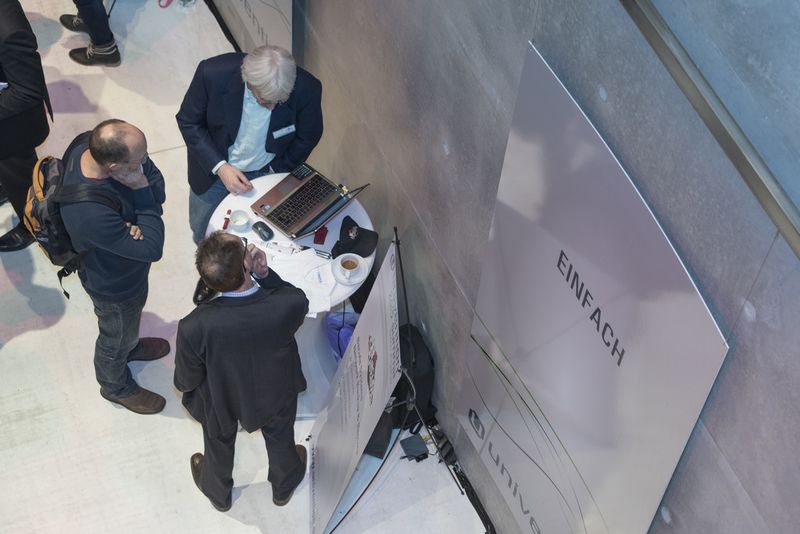 Platin Sponsor Bacula Systems im Ausstellungsbereich des Univention Summits. (Bild: Univention)