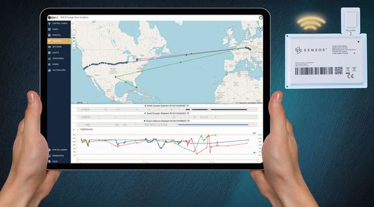 Mit dem neuen System Smart Label, das BOX ID auf der Logimat präsentiert, können jetzt auch teure oder kritische Einmalsendungen in Echtzeit überwacht und gesteuert werden. (Bild:  BOX ID)
