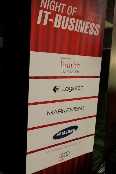 Sponsoren des Abends waren Littlebit, Logitech, MARKEMENT, Samsung und Audi. (IT-BUSINESS)