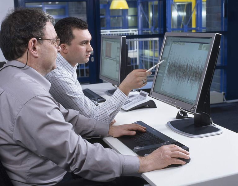 Bild 5: FAG Pro Check zeichnet Schwingungsdaten, Prozessparameter und Betriebsdaten auf. Die Analyse der Messdaten findet sowohl vor Ort als auch im FIS-Servicezentrum statt. Bild: FAG Industrial Services (Archiv: Vogel Business Media)
