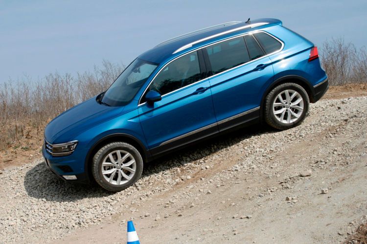 Im Gelände, das zeigte auch die Testrunde über den gesteckten Parcours, erleichtert der optionale Haldex-Allradantrieb inklusive elektronischer Differentialsperre das Fahren. (Foto: VW)