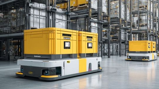 Das vernetzte OX-Label von Orgatex vereint digitale Beschriftung, Echtzeitdaten und Ortung in einem System.(Bild:  Orgatex)