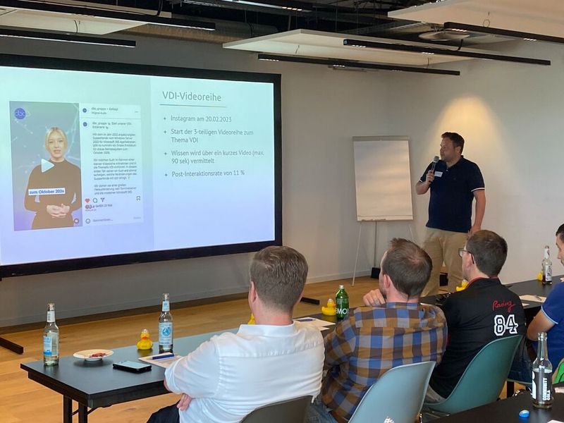 Michael Lorenz (KUNDENFOKUSSIERT) zum Thema „Social Media für die dbc-Gruppe“ (Bild: C & P Capeletti & Perl)