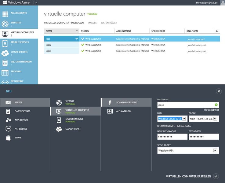 Ab Windows Server 2012 R2 wird es auch mehr und angepasste Dienste in Windows Azure geben. (Bild: Microsoft)