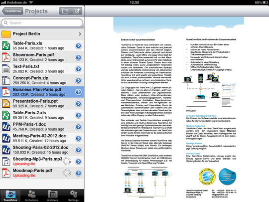 Anwender erhalten mit Teamdrive einen sicheren Safe für  Daten und Dokumente in der Cloud.(Quelle:  TeamDrive)