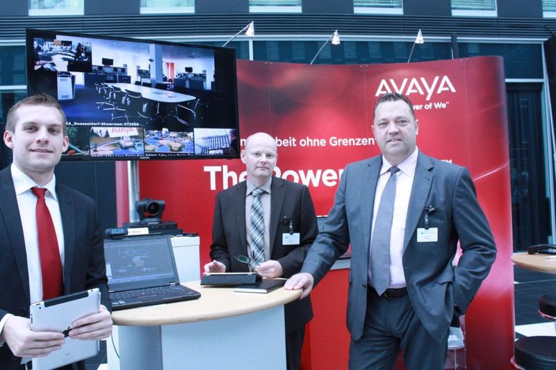 Mario Möller, Oliver Hardung und Jörg Elsäßer von Avaya. (v. l.) (Vogel IT-Medien)