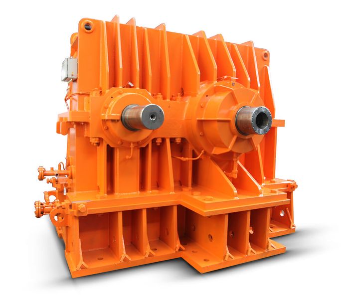 Getriebeeinheit für eine Kaplan-Turbine in einem indischen Wasserkraftwerk. (Bild: Balance Drive )