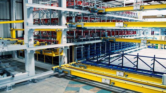 Umlaufförderer (Karussell) im Kommissionierbereich für Schnellläufer.(Bild:  CTI)