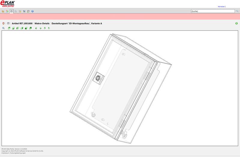 Mit dem 3D-Viewer lassen sich verschiedene Ansichten wie Front-, Seiten- oder isometrische Ansichten einfach per Mausklick aufrufen. (Bild: Eplan)