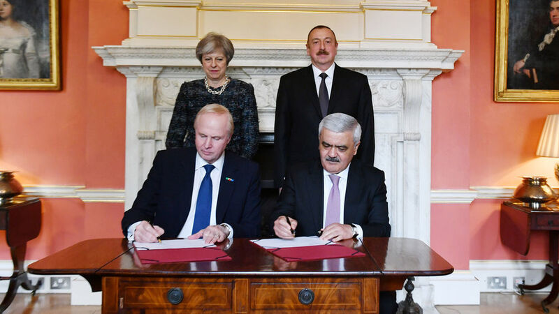 The PSA was signed in London, in the presence of UK Prime Minister Theresa May and Azerbaijan’s President Ilham Aliyev, by Rovnag Abdullayev, President of Socar, and BP group chief executive Bob Dudley. (BP)