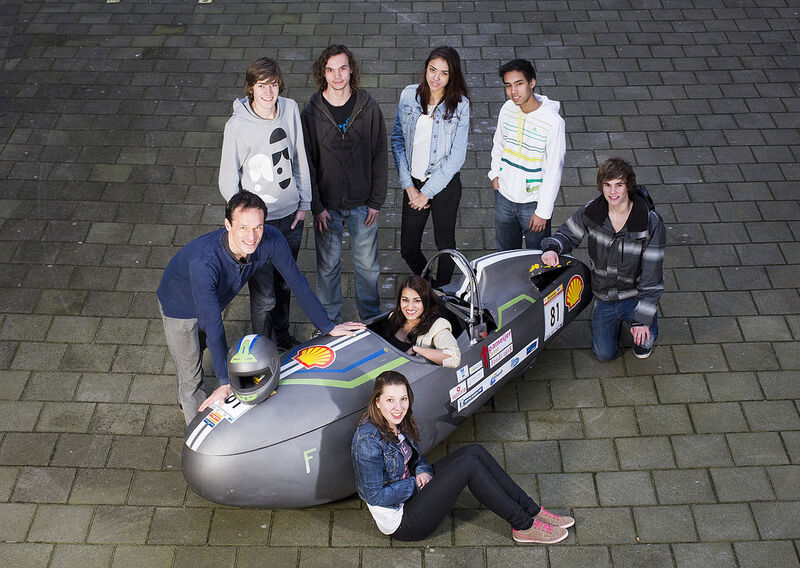 DAs Team Future Force des  Hofstad Lyceum in Den Haag. (Foto: Shell)