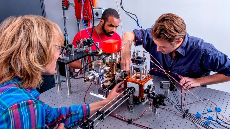 Wissenschaftler von Quera am Arbeiten. Das Unternehmen setzt auf Quantencomputer mit neutralen Atomen.(Bild:  QuEra)