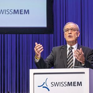 « Le commerce international fait bien partie de la solution et non du problème. » Guy Parmelin, président de la Confédération(Source :  Stefan Kubli)