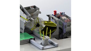 Ebu zeigt eine Bandanlage mit platzsparendem Zick-Zack-Verfahren. (Ebu Umformtechnik)