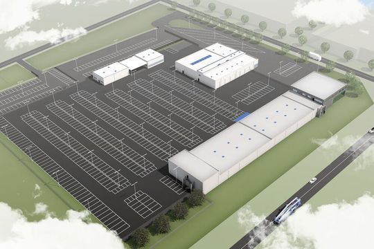 Auf dem gut 42.000 Quadratmeter großen Gelände wickelt die Beresa-Gruppe ihr gesamtes Gebrauchtwagengeschäft ab. So werden die übrigen Standorte entlastet, und der Aufbereitungsprozess läuft mit maximaler Effizienz.(Bild:  Baresa)