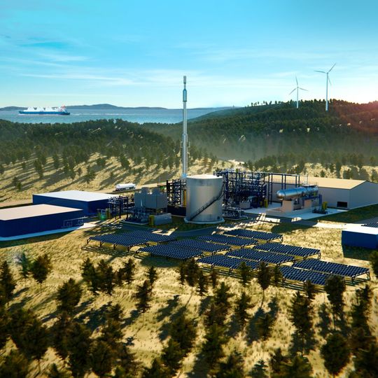 Beispiel einer grünen Ammoniakanlage(Bild:  Thyssenkrupp Uhde)