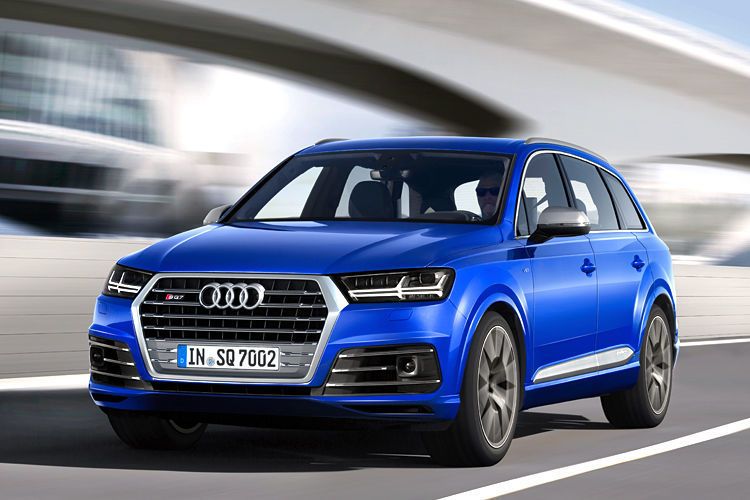 Mit dem SQ7 TDI erhält die große Q7-Baureihe im Sommer einen Ausnahmesprinter im SUV-Segment. Im Herbst folgt der kompakte Q2 als neues Einstiegsmodell. Weitere Mitglieder der Q-Familie stehen noch auf der Aufgabenliste von Audi. (Foto: Audi)