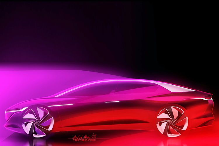 Die Systemleistung des I.D. Vizzion beträgt 225 kW/306 PS und die Höchstgeschwindigkeit liegt nach eigenen Angaben bei rund 180 km/h. Die 111 kWh Lithium-Ionen Batterien soll einschließlich Rekuperation eine Reichweite von bis zu 665 Kilometern ermöglichen.  (VW)