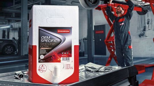 Auch Champion-Öle gibt es jetzt als Bag in Box.(Bild:  Champion)