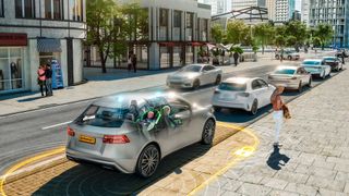 Erkennt das System ein Kind, sendet es eine Warnung an den Fahrer. (Bild: Continental)