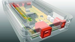 Version 10 ermöglicht die Integration von mechanischen Gehäusen in die native Pulsonix 3D-Umgebung für Modellierung und Kollisionserkennung. Diese enge Integration alarmiert den Ingenieur, wenn Elemente die definierten Regeln verletzen (tecnotron)