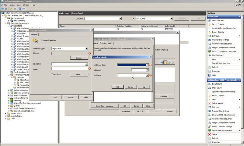 Abbildung 1: Sehr mächtiges Werkzeug mit komplexer Oberfläche: Microsofts System Center Configuration Manager (SCCM) ist eindeutig nur für den Gebrauch von entsprechend geschulten Administratoren gedacht (Quelle: Matrix 42). (Archiv: Vogel Business Media)