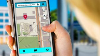 Das Navi soll körperlich beeinträchtigte Menschen durch komplexe Gebäude führen. Testumgebung ist die neue Universitätsbibliothek der TU Chemnitz. (Bild: TUC/Jacob Müller)