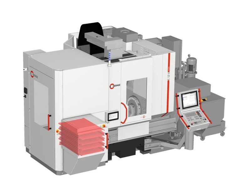 Das Robotersystem kann je nach Bedarf mit unterschiedlichen Speichermodulen ausgestattet werden. Im Bild: Speicher mit Teleskopschubladen. (Hermle)