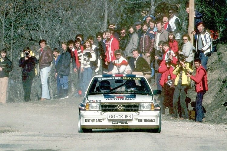 Walter Röhrl auf Opel Ascona B 400 im Jahr 1982: Im Vorjahr hatte der Regensburger noch mit dem 131 Abarth für Fiat den Titel geholt. (Foto: Opel)