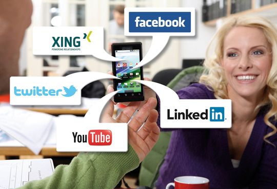 Für den persönlichen Austausch via Internet werden Social Media immer wichtiger.(Bild:  Vodafone)