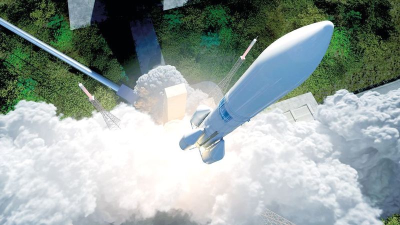 Mithilfe von EOS-Technologie hat ArianeGroup den Einspritzkopf des Ariane 6-Oberstufentriebwerks Vinci im wahrsten Sinne „ver-ein-facht“. (Ariane Group)