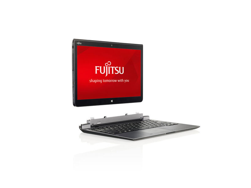 Fujitsu verspricht für den Stylistic Q736 eine Akkulaufzeit von 9,5 Stunden. Mit Zusatzakku im Keyboard sollen bis zu 15 Stunden möglich sein. (Bild: Fujitsu)