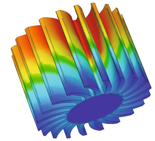Bild 3: Computergestützte Wärmesimulation hilft dabei, das LED Wärmemanagement zu prüfen (Fischer Elektronik)