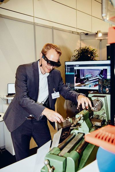 Remote Service und Augmented Reality im Maschinenbau zeigt das junge Unternehmen oculavis am Gemeinschaftsstand Start-ups for intelligent production & Product Pitches in Halle 25, Stand B76. (Roman Pawlowski)