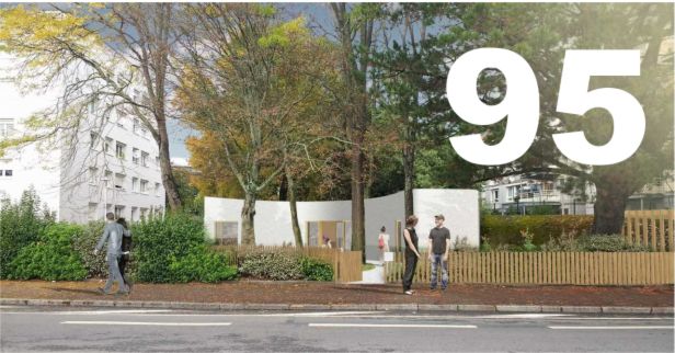 Quadratmeter groß ist das erste Haus, das komplett aus dem 3D-Drucker stammt und in Nantes steht. Die neue Technik soll günstiges, anpassbares und energieeffizientes Wohnen einfach möglich machen. (Bild: Universität Nantes)