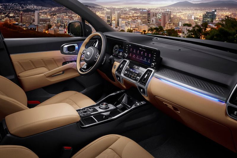 Analoge Instrumente haben beim neuen Kia Sorento ausgedient. (Bild: Kia)