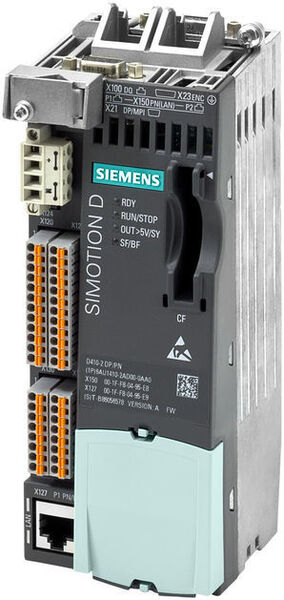 Die Servopresse ist mit einer Siemens-Steuerung Simotion D410-2 ausgestattet, mit der die Achsen der Presse gesteuert und so Kraft, Geschwindigkeit und Position der einzupressenden Komponenten geregelt werden. (Bild: Siemens)