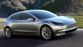 Der Elektroautohersteller Tesla hat sein erstes strombetriebenes Fahrzeug für den Massenmarkt vorgestellt. (Foto: Tesla)