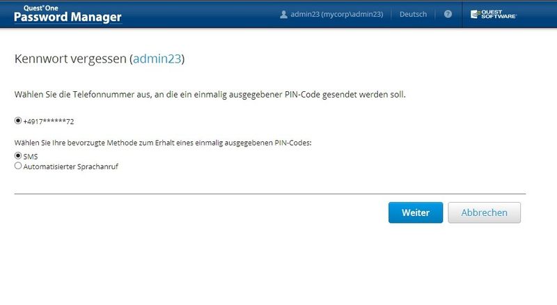 Hier definiert der Administrator die entsprechenden Frage-Sets. (Bild: Dell Software)