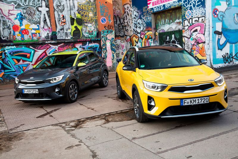 Kia startet mit dem poppig-bunten Stonic im Segment der B-SUVs. (Kia)