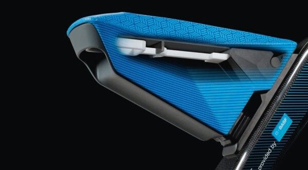 In der u-förmigen Aussparung der Sattelaufhängung aus Ultrason E2010 C6 ist die Achse des abnehmbaren Sattels gelagert. (Bild: BASF)