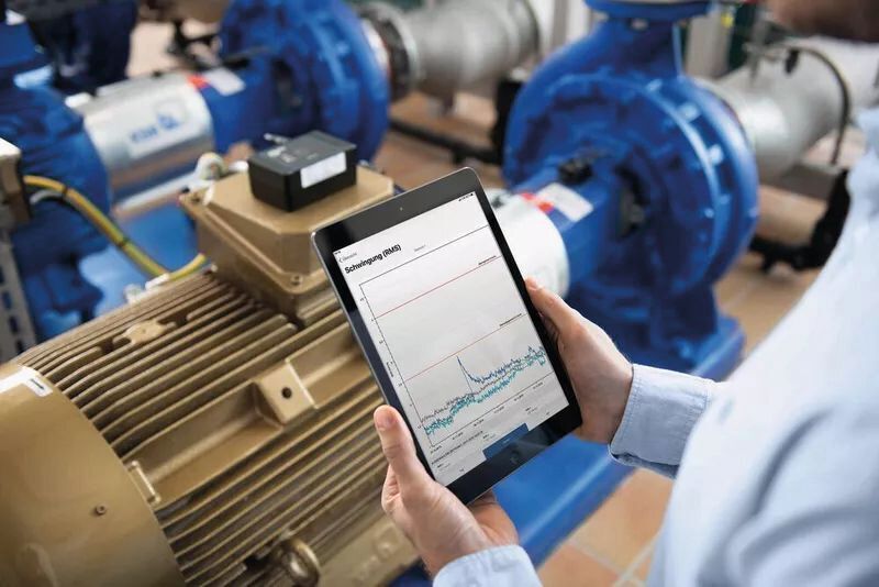 Mithilfe des KSB Guard und der dazugehörigen Datenschnittstelle erhalten Betreiber schnell wertvolle Zustandsinformationen z. B. über Pumpen. (KSB)