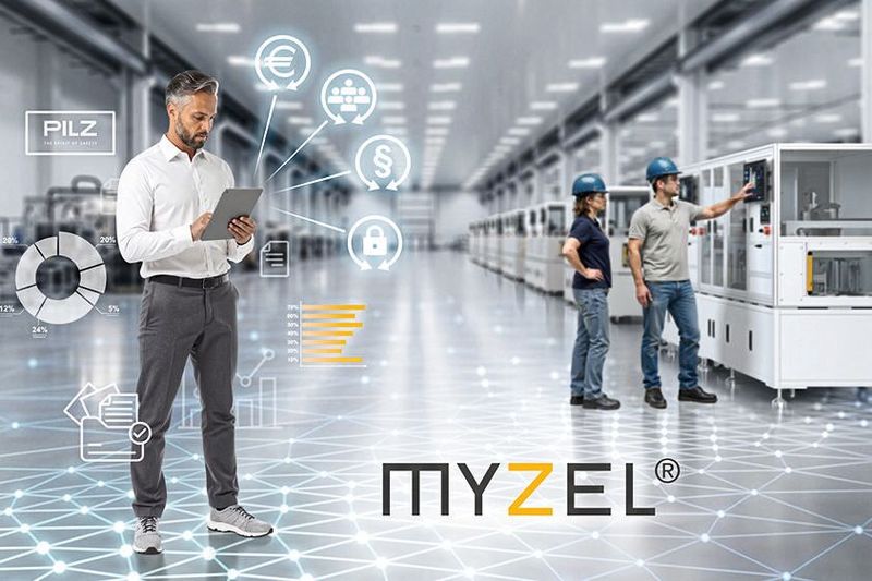 The digital Mycelium Lifecycle Platform supports production managers in operating their machines safely, securely, efficiently, and in compliance with standards throughout their entire lifecycle. It combines the management of personnel and machines on a single platform.(Image: Pilz GmbH & Co. KG)