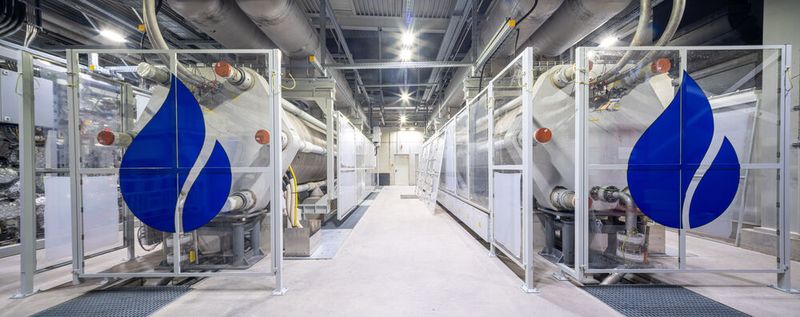 Sunfires Druck-Alkali-Elektrolyseure sind ein wesentlicher Bestandteil der Anlage. (Bild: RWE)
